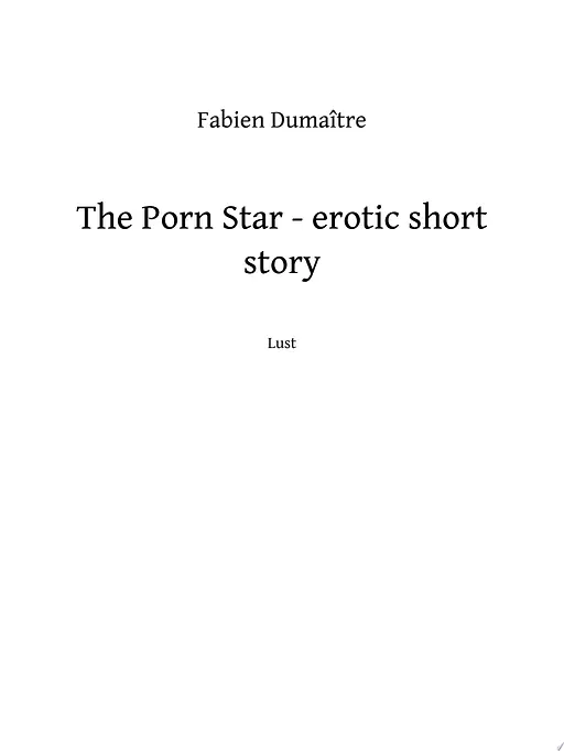 Cover image of The Porn Star - erotic short story