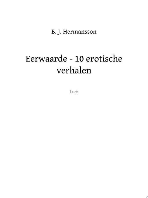 Cover image of Eerwaarde - 10 erotische verhalen