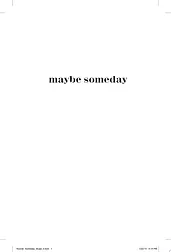 Maybe Someday cover image