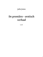 De première - erotisch verhaal cover image