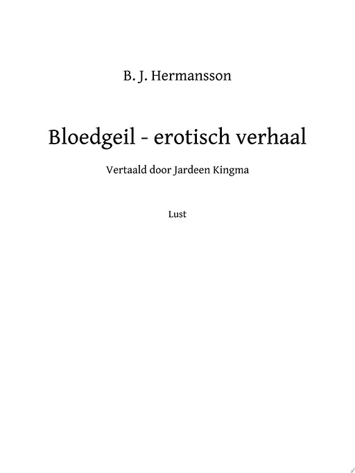 Cover image of Bloedgeil - erotisch verhaal